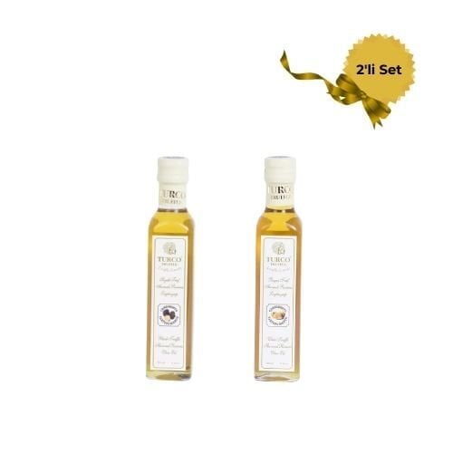 Turco Truffle Siyah & Beyaz Trüf Aromalı Riviera Zeytinyağı 250 ml (2’li Set)