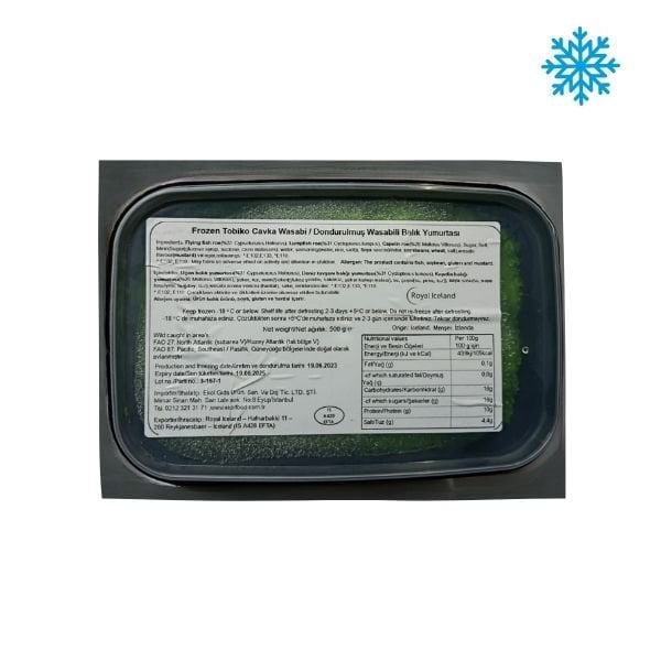 Tobiko Cavka Wasabi Yeşil Uçan Balık Yumurtası 500 gr - Sea Food