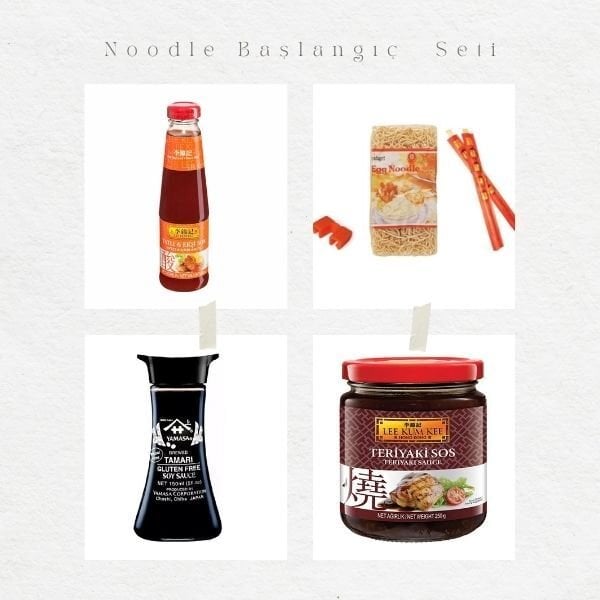 Noodle Seti – Lee Kum Kee & Yamasa Soslu Asya Lezzetleri Seti | Evde Noodle Keyfi İçin Özel Seçim