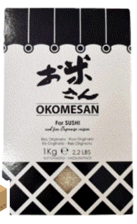 Okomesan Sushi Pirinci 1 kg (Sushi Rice) x10