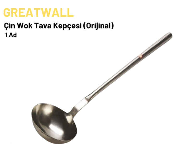Çin Wok Tava Kepçesi (Orijinal) 16 Cm Çap