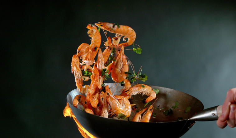 Çin Wok Tava Döküm 34 cm