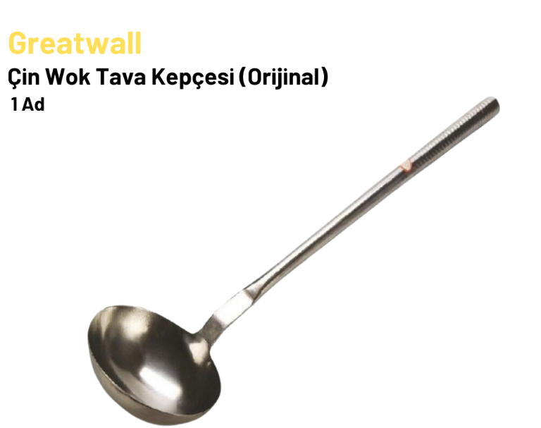 Çin Wok Tava Kepçesi (Orijinal) 14 Cm Çap