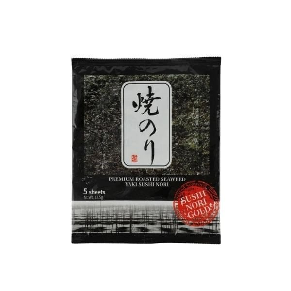 Yaki Sushi Nori Gold 5’li Kavrulmuş Deniz Yosunu – Premium Kalite Sushi Yaprakları (12.5 g)