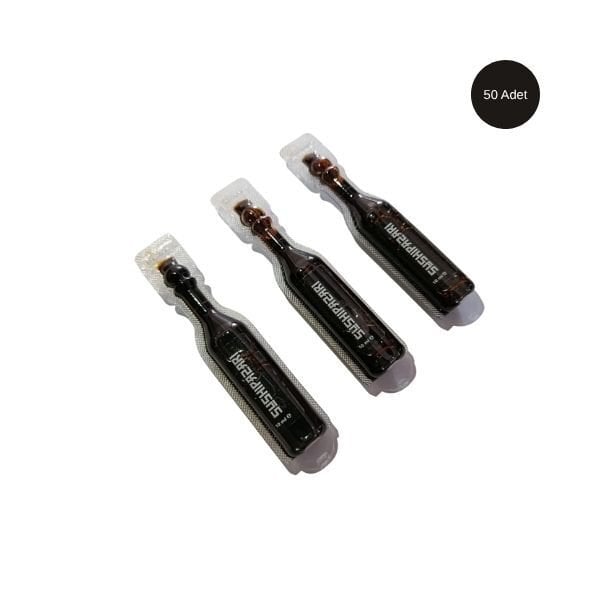 Sushi Pazarı 10 ml Kullan-At Soya Sosu (50’li Paket) – Hijyenik, Pratik ve Taze Lezzet